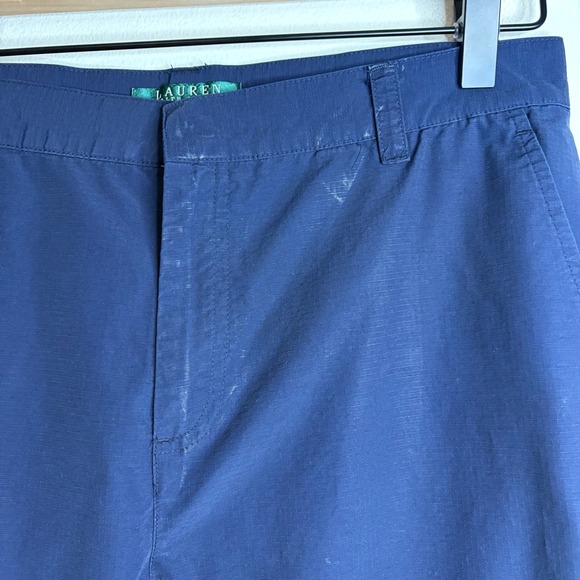 Lauren Ralph‎ Lauren Petite Navy Blue Flat Front Casual Pants Womens Size 8P - Picture 3 of 8
